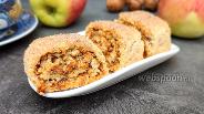 Фото рецепта Печенье на сметане с яблоками и орехами