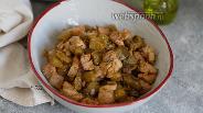 Фото рецепта Жареные баклажаны с курицей 