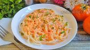 Фото рецепта Спагетти в томатно-сырном соусе с майонезом 