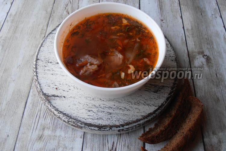 Фото Кето суп с мясным ассорти