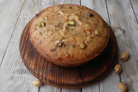 Фото рецепта Закусочный кекс из индейки с фисташками