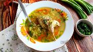 Фото рецепта Пряный перепелиный суп с овощами и лапшой 