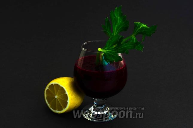 Фото Овощной детокс-коктейль с имбирём