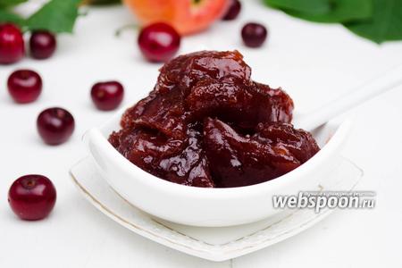 Фото рецепта Густое повидло из яблок и вишен